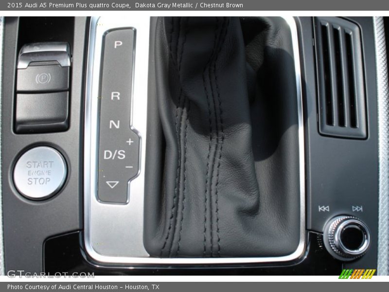 Dakota Gray Metallic / Chestnut Brown 2015 Audi A5 Premium Plus quattro Coupe