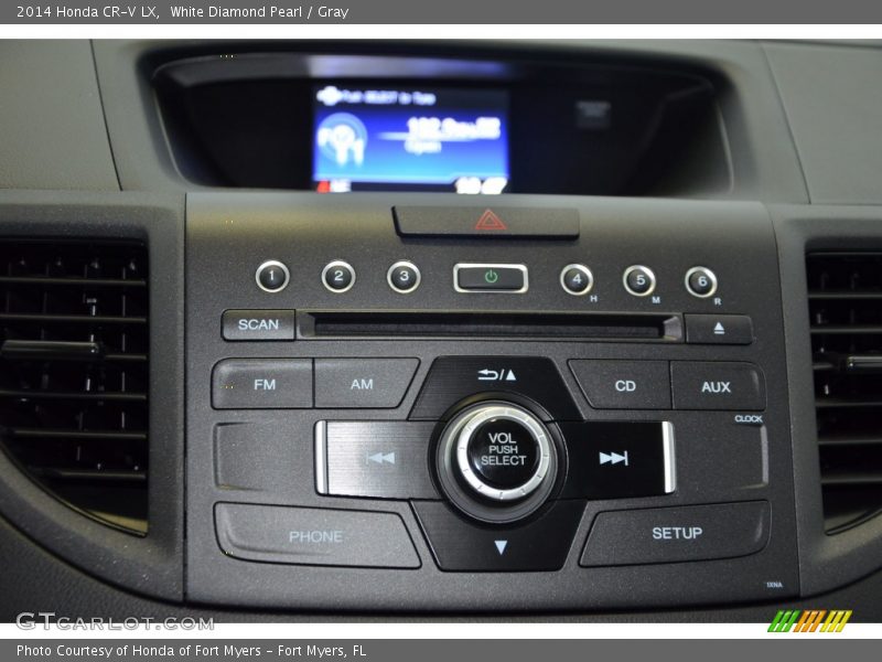 White Diamond Pearl / Gray 2014 Honda CR-V LX