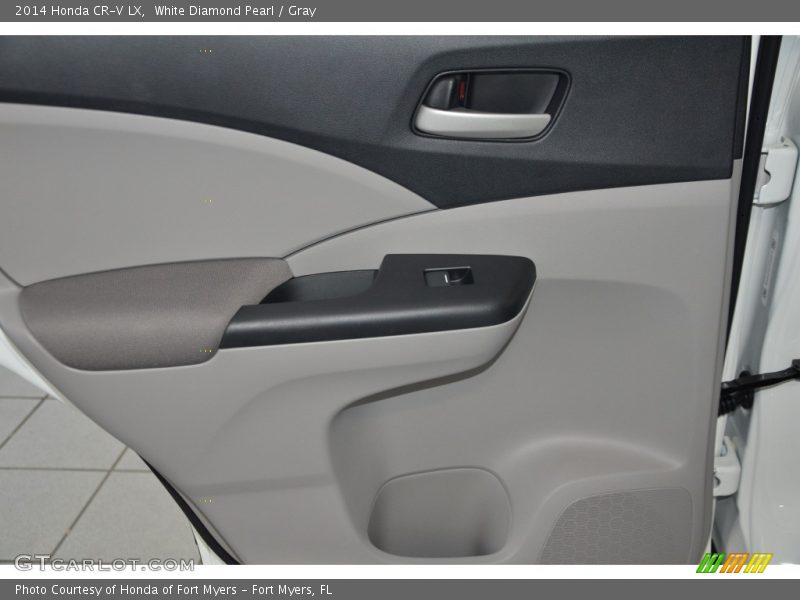 White Diamond Pearl / Gray 2014 Honda CR-V LX