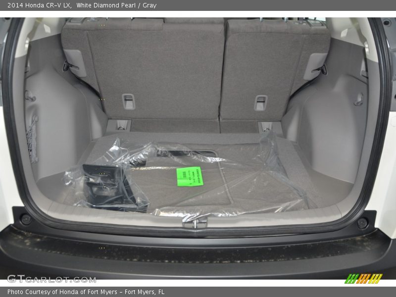 White Diamond Pearl / Gray 2014 Honda CR-V LX