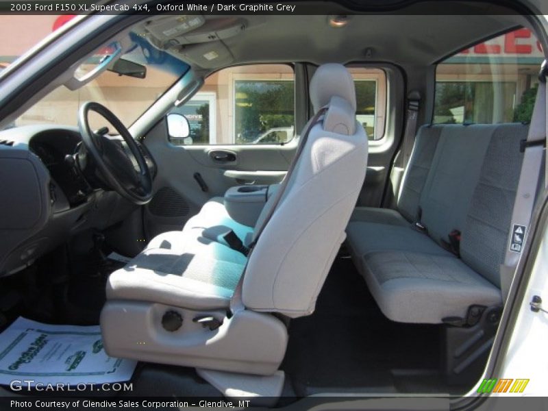 Oxford White / Dark Graphite Grey 2003 Ford F150 XL SuperCab 4x4