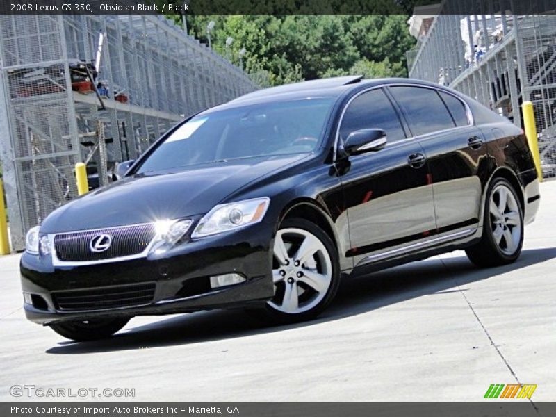 Obsidian Black / Black 2008 Lexus GS 350