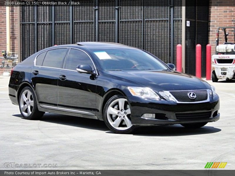 Obsidian Black / Black 2008 Lexus GS 350