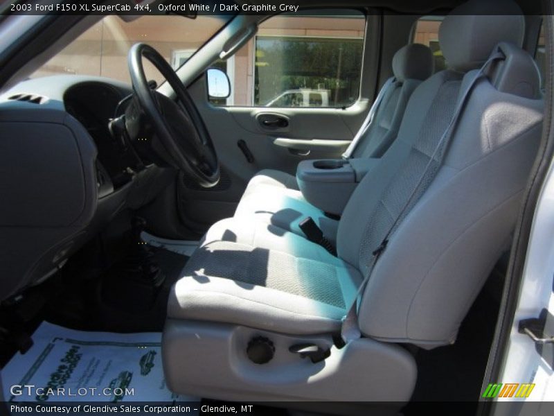 Oxford White / Dark Graphite Grey 2003 Ford F150 XL SuperCab 4x4