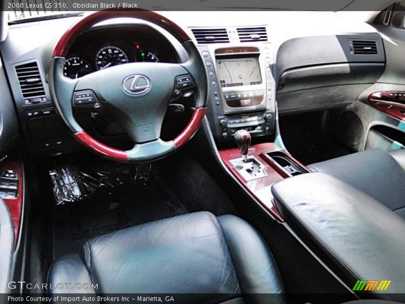 Obsidian Black / Black 2008 Lexus GS 350