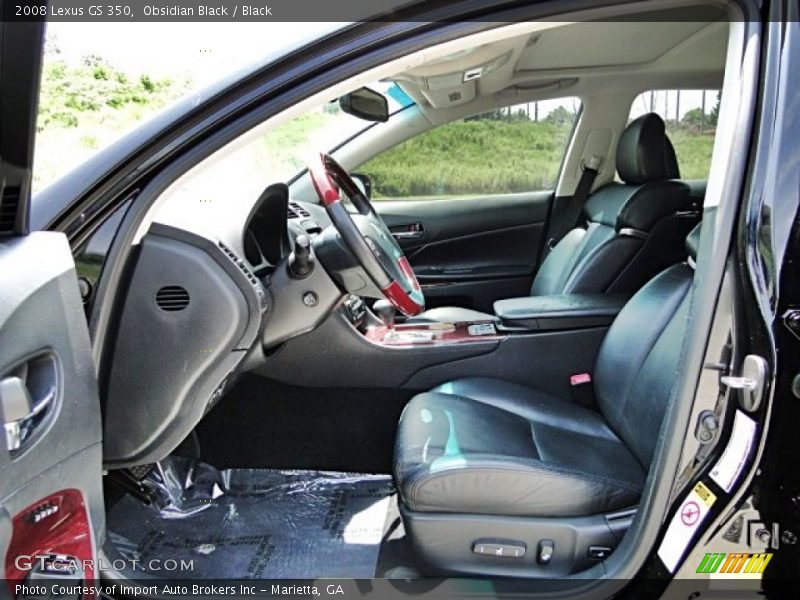 Obsidian Black / Black 2008 Lexus GS 350