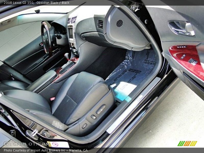 Obsidian Black / Black 2008 Lexus GS 350