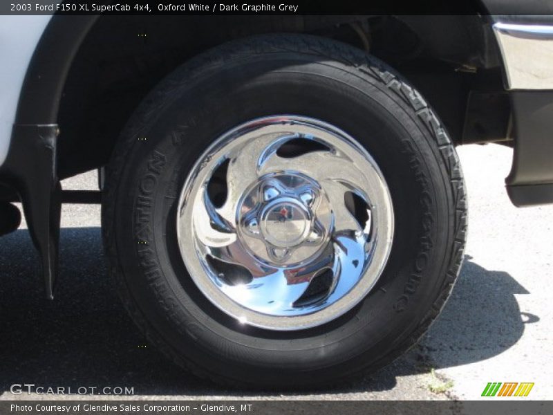Oxford White / Dark Graphite Grey 2003 Ford F150 XL SuperCab 4x4