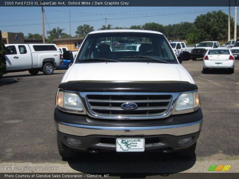 Oxford White / Dark Graphite Grey 2003 Ford F150 XL SuperCab 4x4