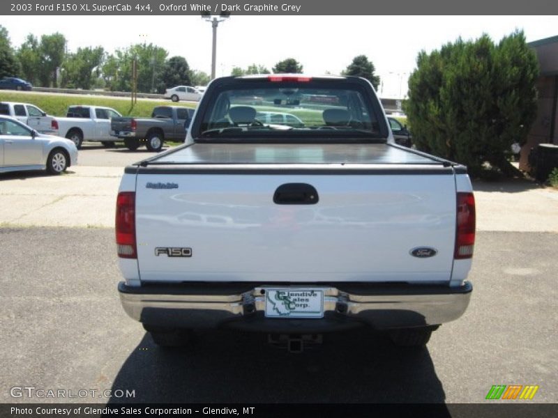 Oxford White / Dark Graphite Grey 2003 Ford F150 XL SuperCab 4x4