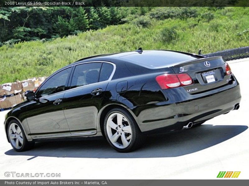Obsidian Black / Black 2008 Lexus GS 350