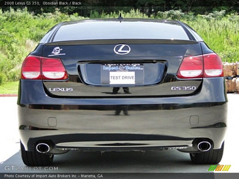 Obsidian Black / Black 2008 Lexus GS 350
