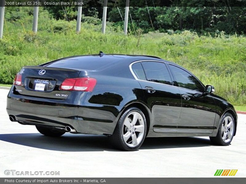 Obsidian Black / Black 2008 Lexus GS 350
