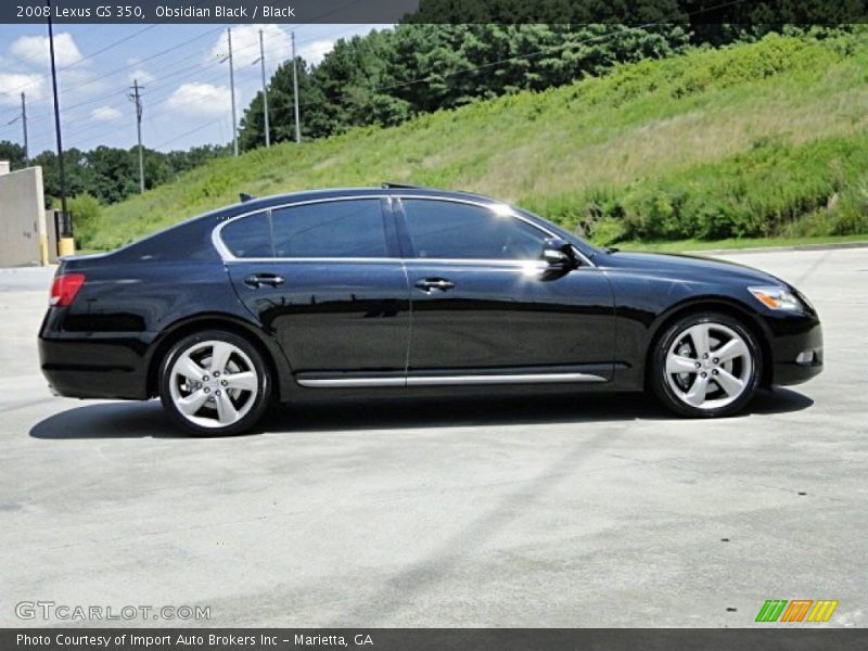 Obsidian Black / Black 2008 Lexus GS 350