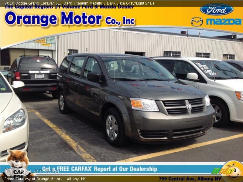 Dark Titanium Metallic / Dark Slate Gray/Light Shale 2010 Dodge Grand Caravan SE