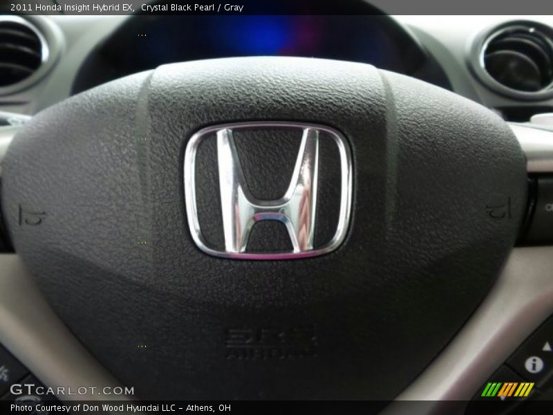 Crystal Black Pearl / Gray 2011 Honda Insight Hybrid EX