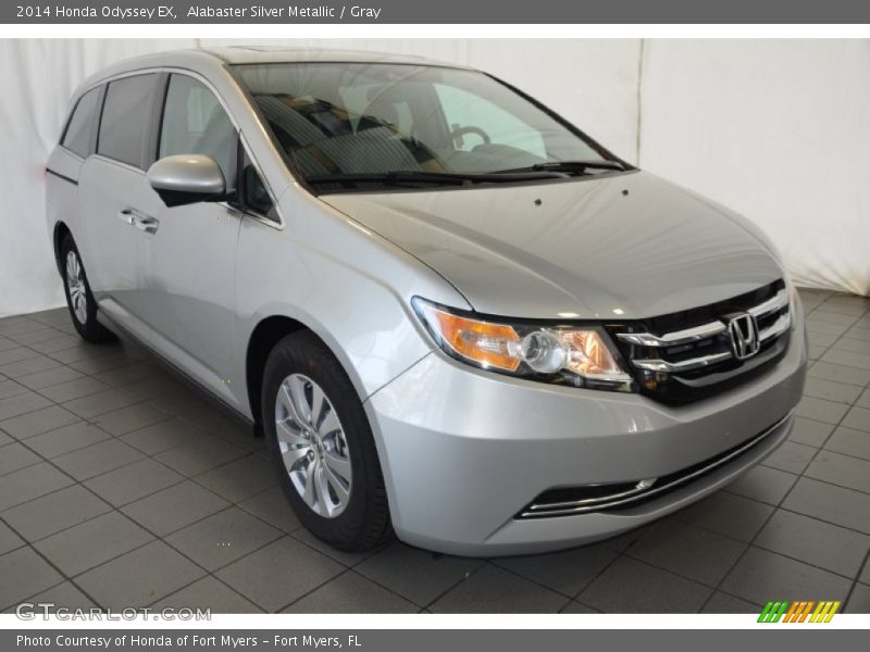 Alabaster Silver Metallic / Gray 2014 Honda Odyssey EX