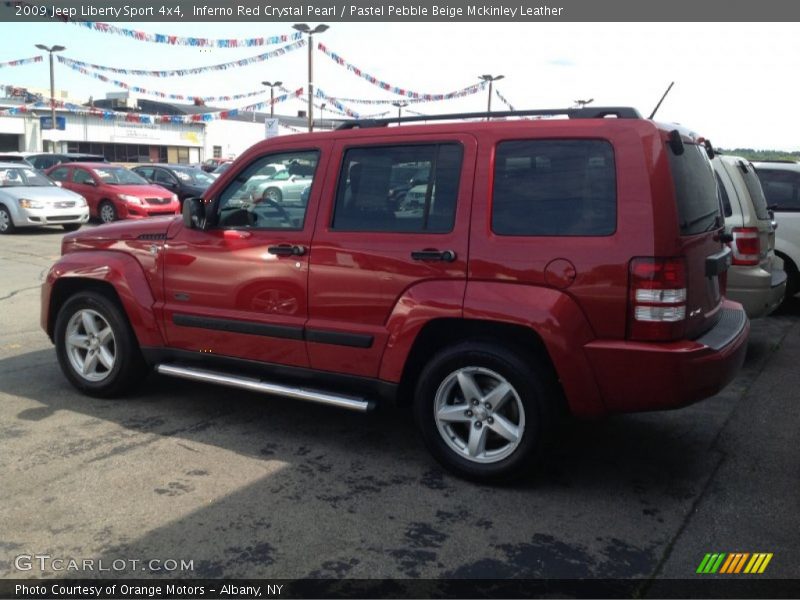 Inferno Red Crystal Pearl / Pastel Pebble Beige Mckinley Leather 2009 Jeep Liberty Sport 4x4