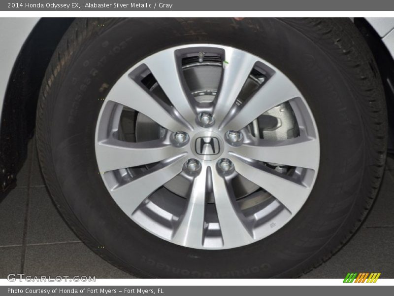 Alabaster Silver Metallic / Gray 2014 Honda Odyssey EX