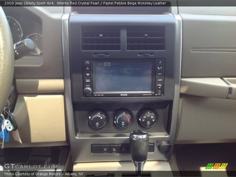 Inferno Red Crystal Pearl / Pastel Pebble Beige Mckinley Leather 2009 Jeep Liberty Sport 4x4