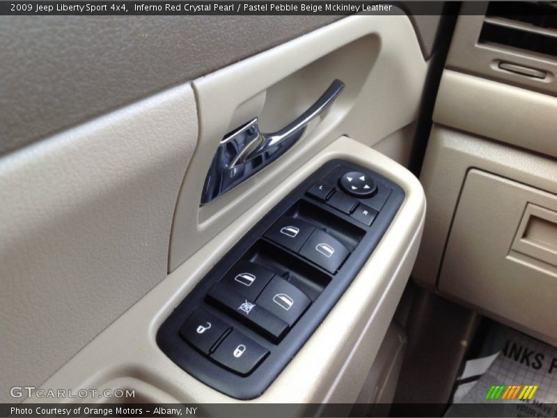 Inferno Red Crystal Pearl / Pastel Pebble Beige Mckinley Leather 2009 Jeep Liberty Sport 4x4
