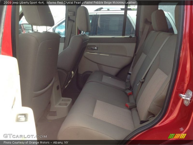 Inferno Red Crystal Pearl / Pastel Pebble Beige Mckinley Leather 2009 Jeep Liberty Sport 4x4