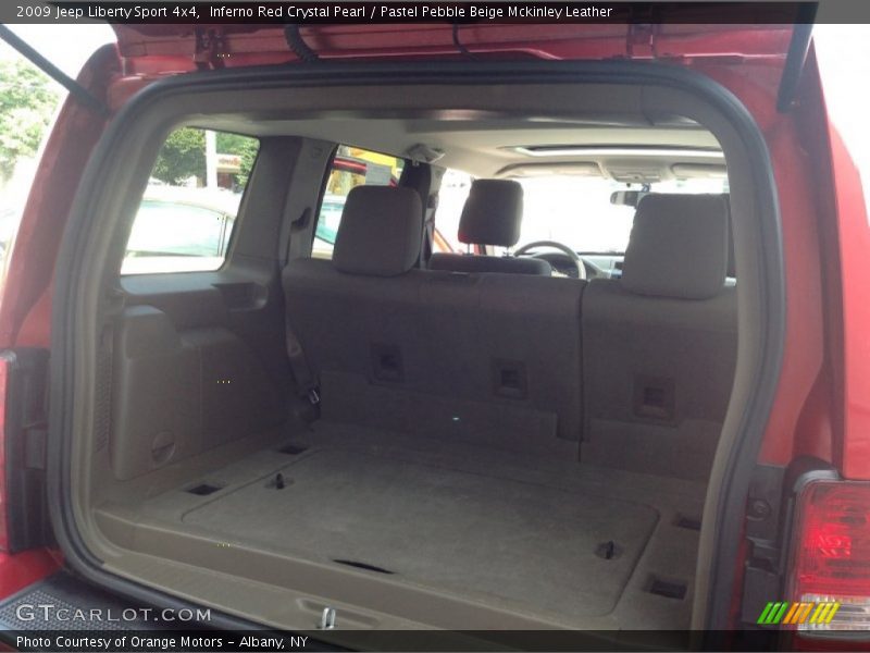 Inferno Red Crystal Pearl / Pastel Pebble Beige Mckinley Leather 2009 Jeep Liberty Sport 4x4