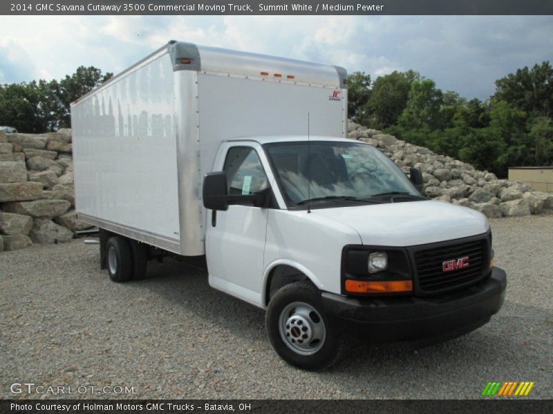 Summit White / Medium Pewter 2014 GMC Savana Cutaway 3500 Commercial Moving Truck
