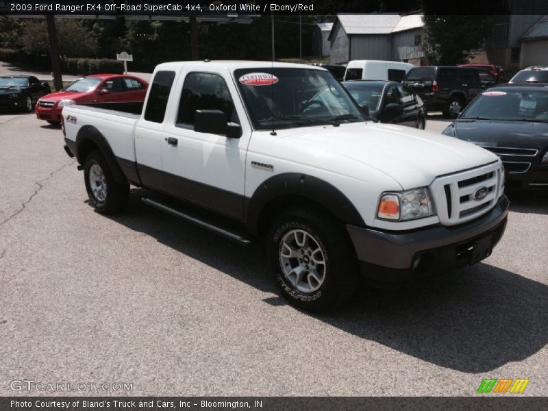 Oxford White / Ebony/Red 2009 Ford Ranger FX4 Off-Road SuperCab 4x4