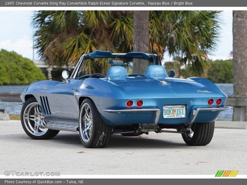 Nassau Blue / Bright Blue 1965 Chevrolet Corvette Sting Ray Convertible Ralph Eckler Signature Corvette