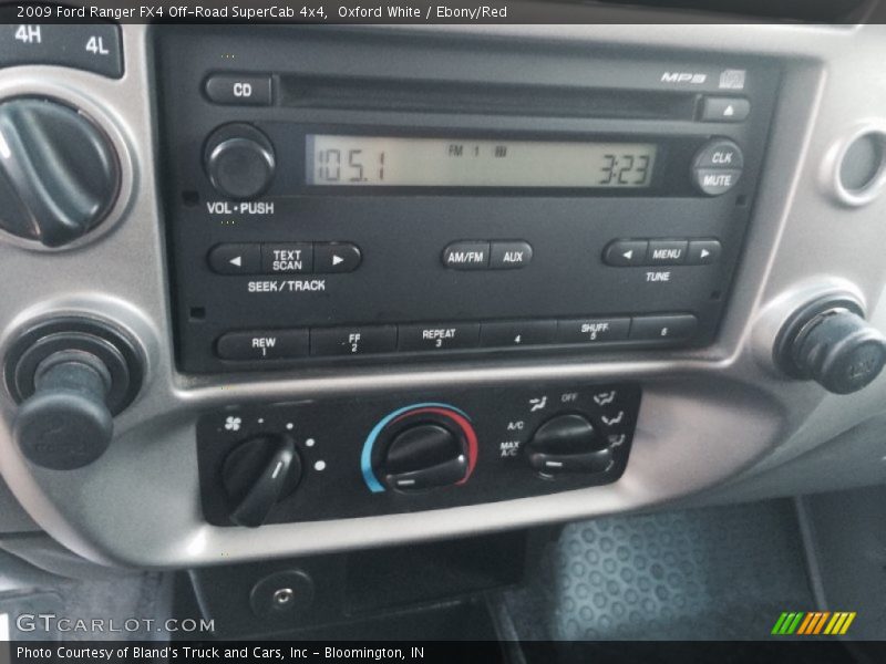 Oxford White / Ebony/Red 2009 Ford Ranger FX4 Off-Road SuperCab 4x4