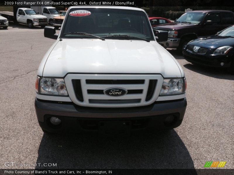 Oxford White / Ebony/Red 2009 Ford Ranger FX4 Off-Road SuperCab 4x4