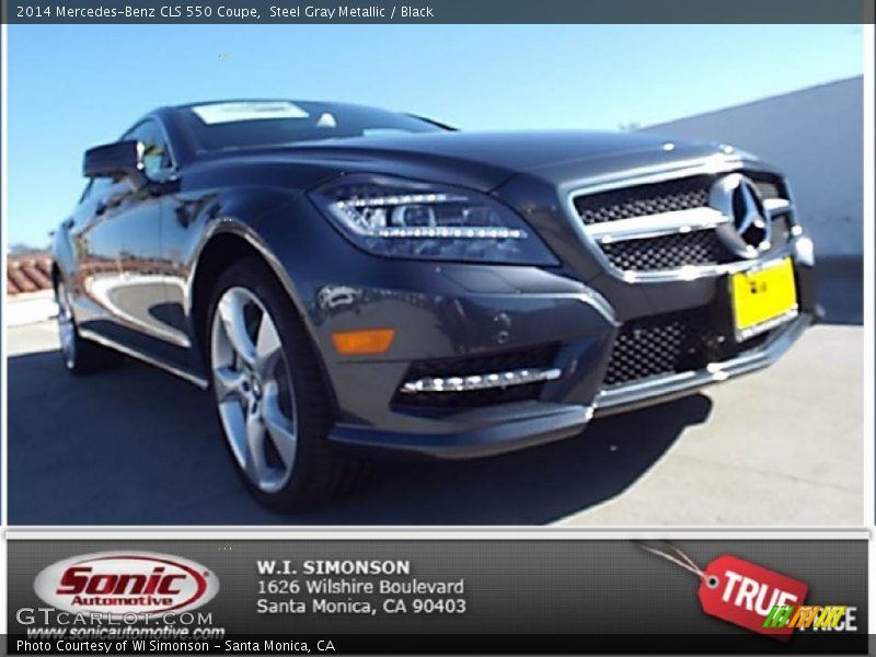 Steel Gray Metallic / Black 2014 Mercedes-Benz CLS 550 Coupe