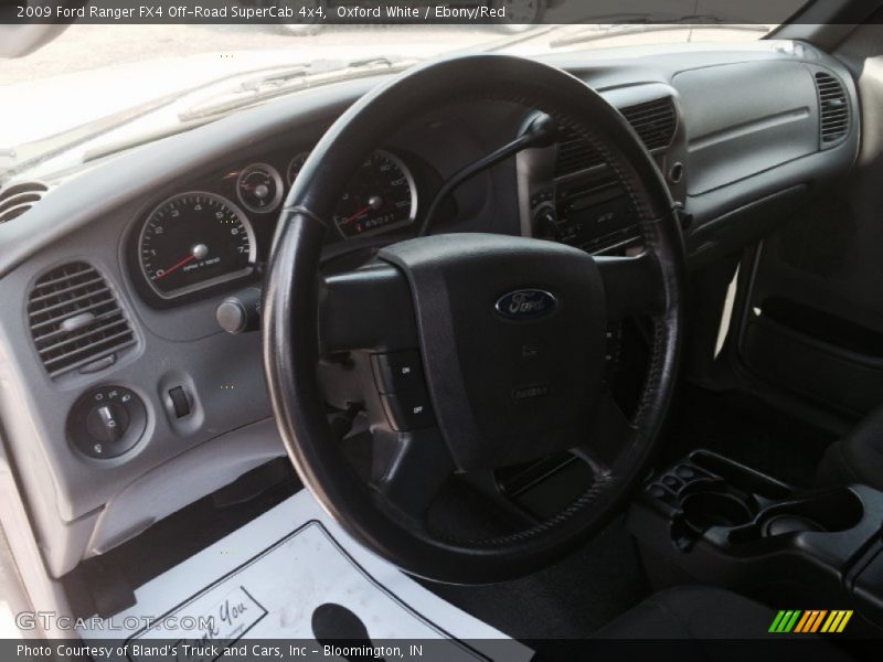 Oxford White / Ebony/Red 2009 Ford Ranger FX4 Off-Road SuperCab 4x4