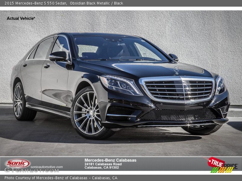 Obsidian Black Metallic / Black 2015 Mercedes-Benz S 550 Sedan
