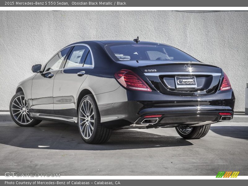 Obsidian Black Metallic / Black 2015 Mercedes-Benz S 550 Sedan