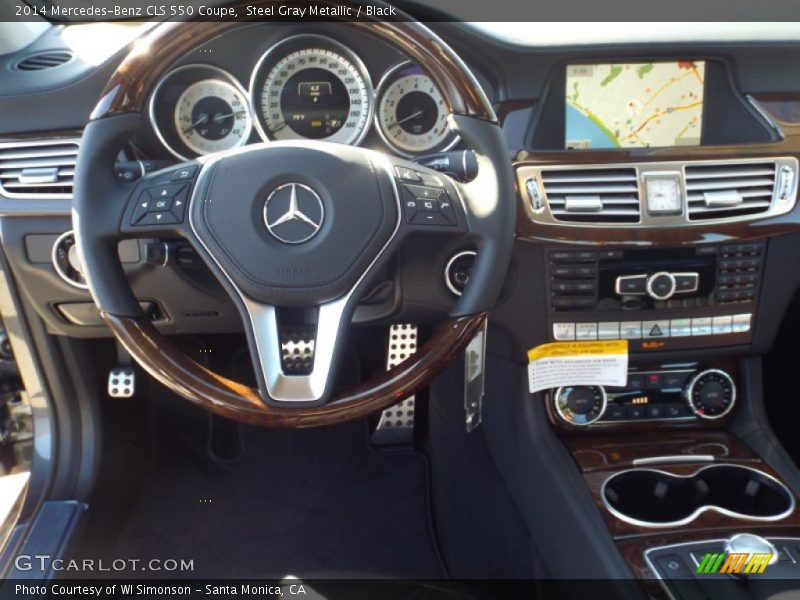Steel Gray Metallic / Black 2014 Mercedes-Benz CLS 550 Coupe