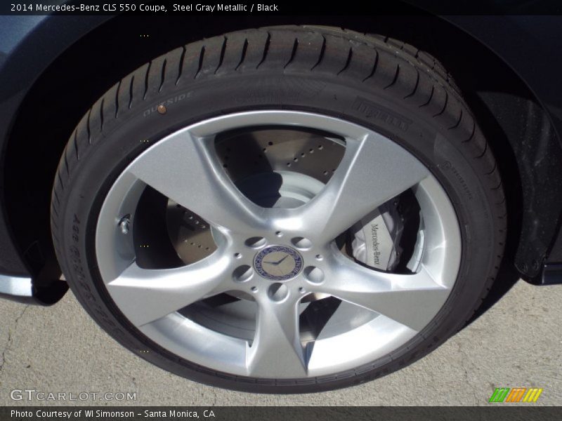 Steel Gray Metallic / Black 2014 Mercedes-Benz CLS 550 Coupe