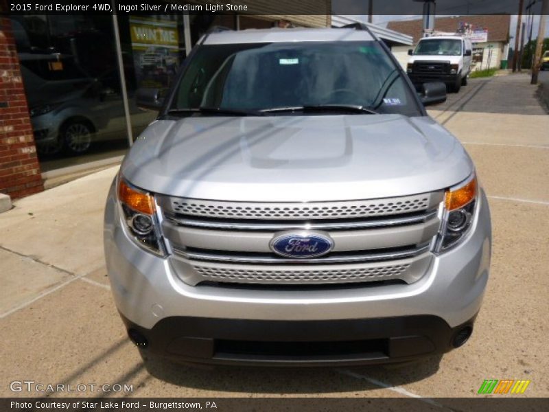 Ingot Silver / Medium Light Stone 2015 Ford Explorer 4WD