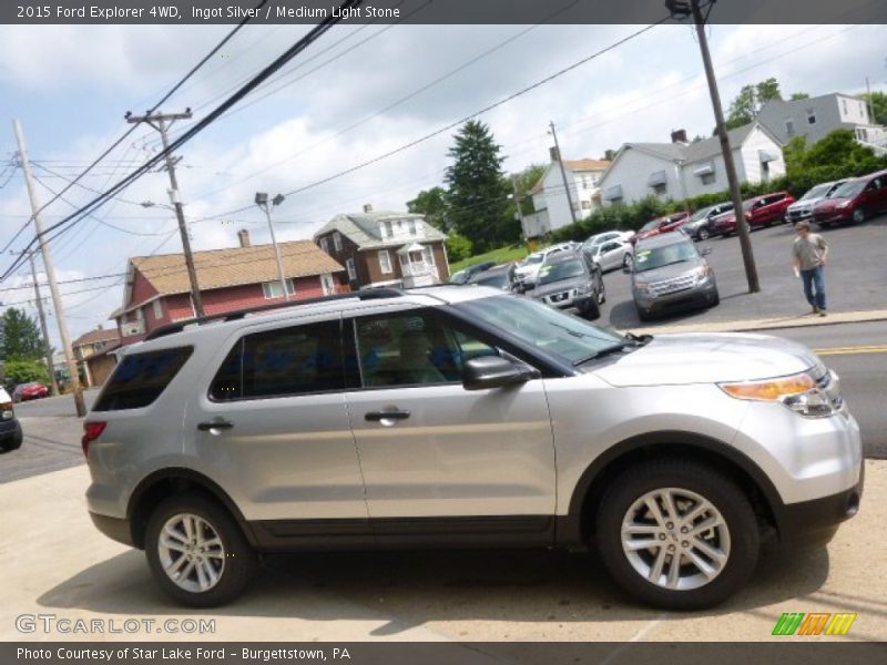 Ingot Silver / Medium Light Stone 2015 Ford Explorer 4WD