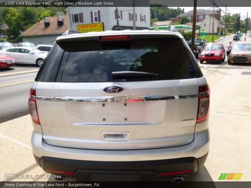 Ingot Silver / Medium Light Stone 2015 Ford Explorer 4WD