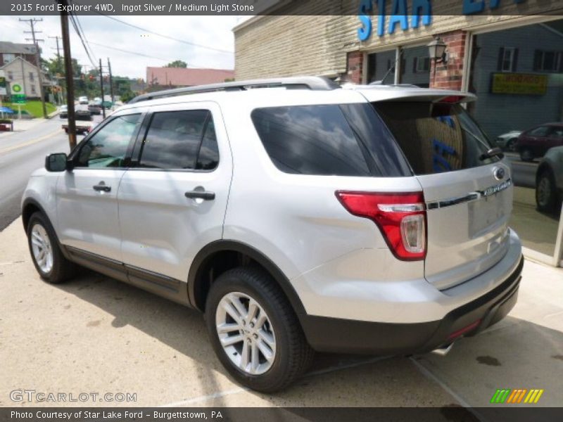 Ingot Silver / Medium Light Stone 2015 Ford Explorer 4WD