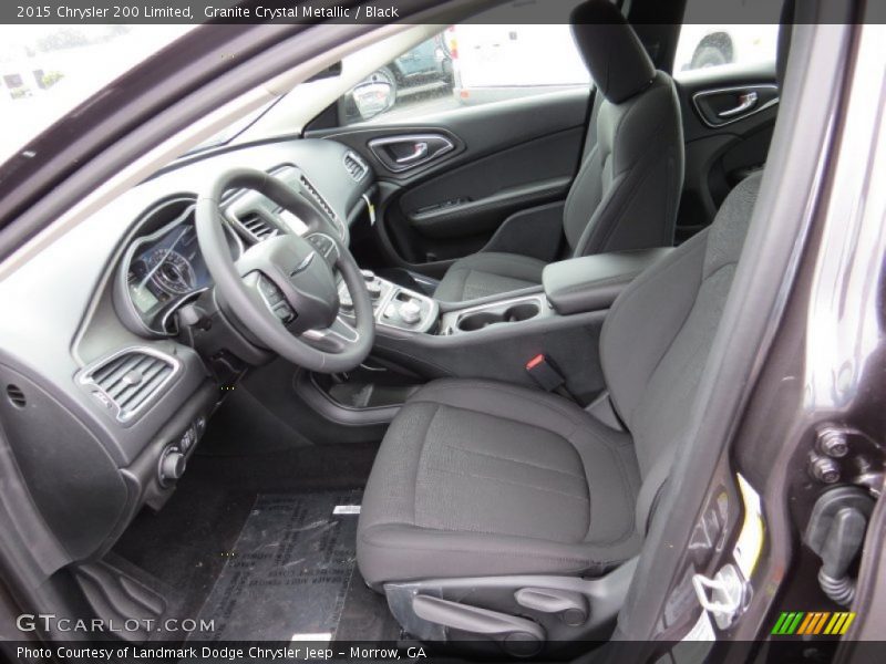 Granite Crystal Metallic / Black 2015 Chrysler 200 Limited