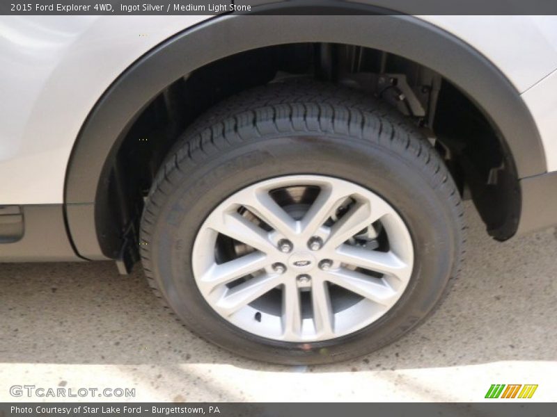 Ingot Silver / Medium Light Stone 2015 Ford Explorer 4WD