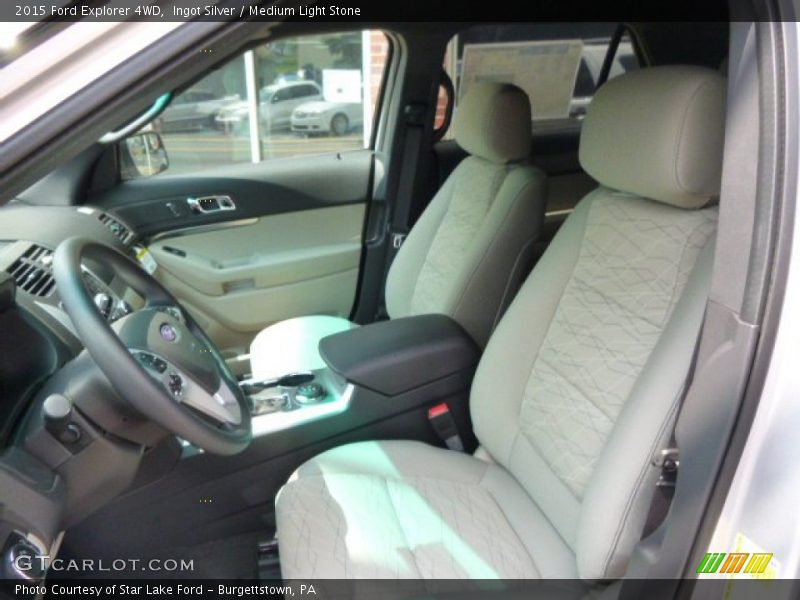 Ingot Silver / Medium Light Stone 2015 Ford Explorer 4WD