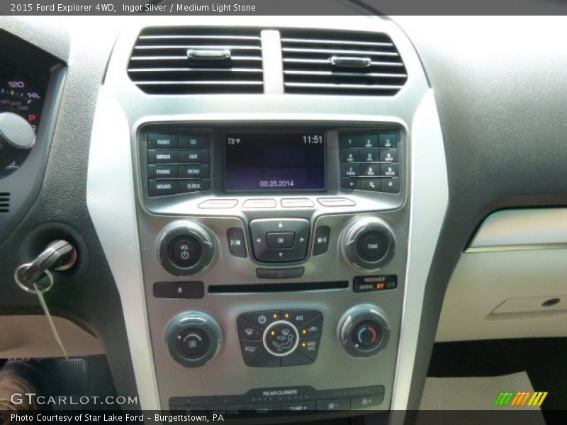 Ingot Silver / Medium Light Stone 2015 Ford Explorer 4WD