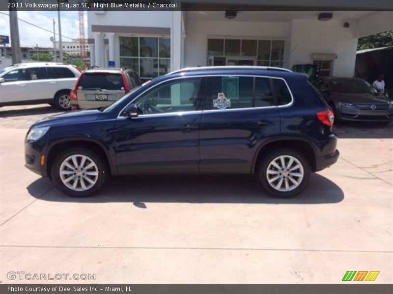 Night Blue Metallic / Charcoal 2011 Volkswagen Tiguan SE