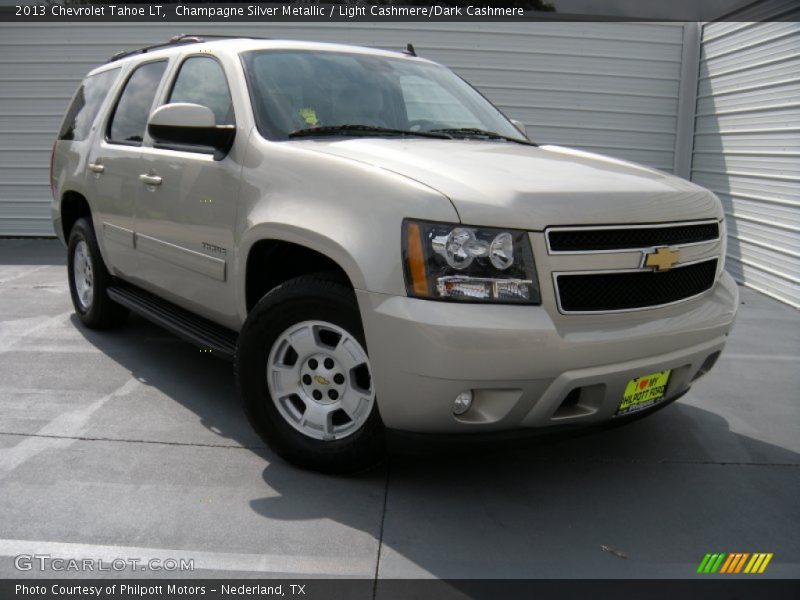 Champagne Silver Metallic / Light Cashmere/Dark Cashmere 2013 Chevrolet Tahoe LT