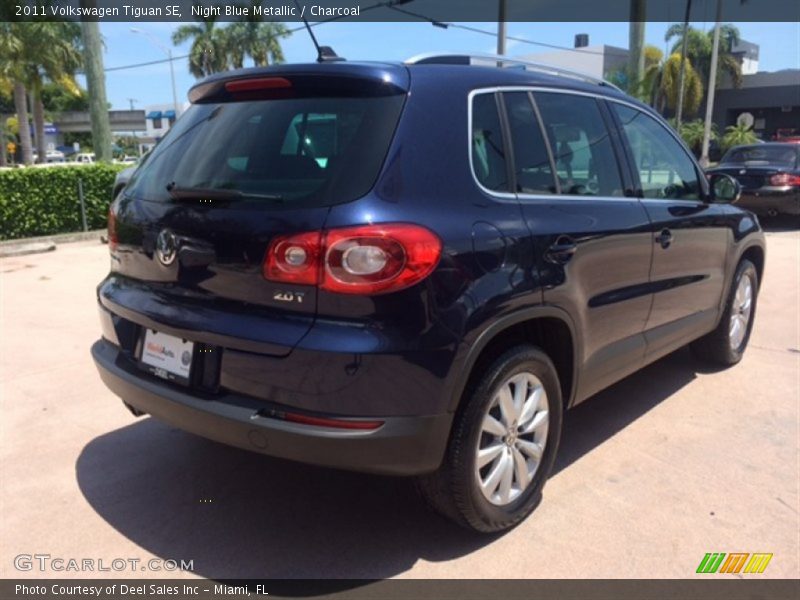 Night Blue Metallic / Charcoal 2011 Volkswagen Tiguan SE