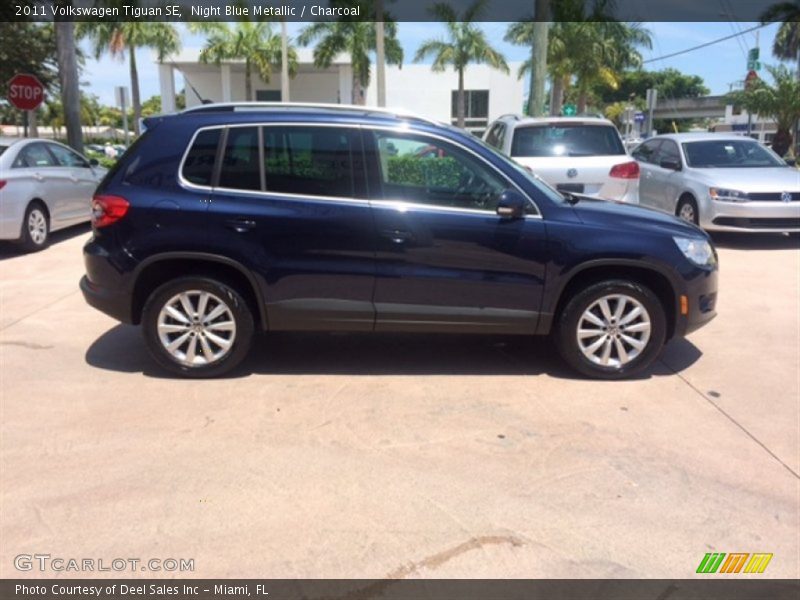 Night Blue Metallic / Charcoal 2011 Volkswagen Tiguan SE